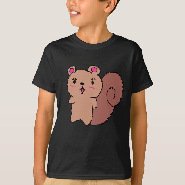 Camisa Simples de Menino Esquilo (Frente)