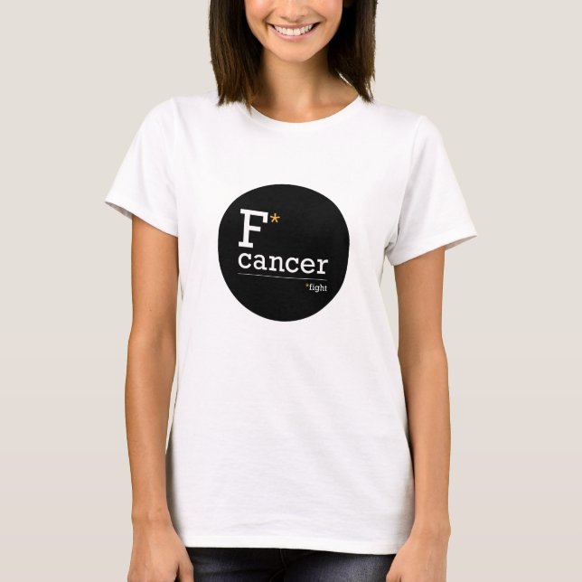 camisa simples do cancer de luta (Frente)