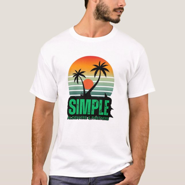 Camisa simples para homens (Frente)