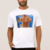 camisa SlipperyJoe do homem musculoso sem abs peit