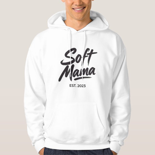 Camisa Soft Mama Est 2023 - Design Moderno com Pin (Frente)