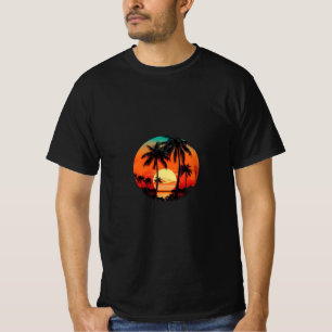 Camisa Solar Da Palma De Retro - Escape Tropical D