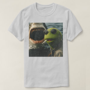 Camisa Sombrio Humor Sapo Tubarão, Cinematográfico