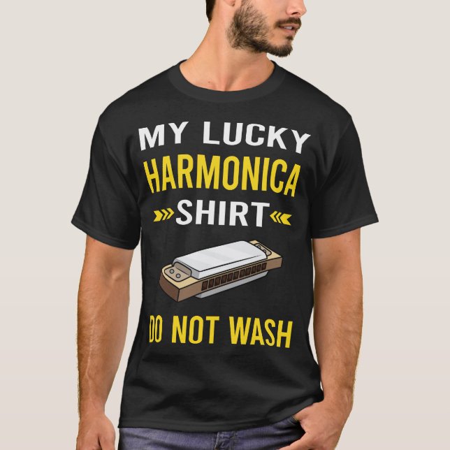 Camisa Sortuda Harmônica Órgão Boca (Frente)