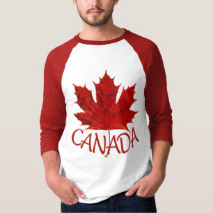 Camisa Souvenir de Jersey, Canadá, Bandeira Mascu