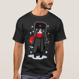 Camisa soviética bêbeda da panda