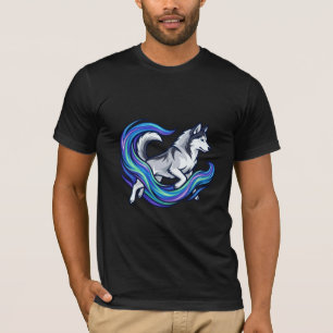 Camisa Spirit Husky Electric Blue Aura Gráfica