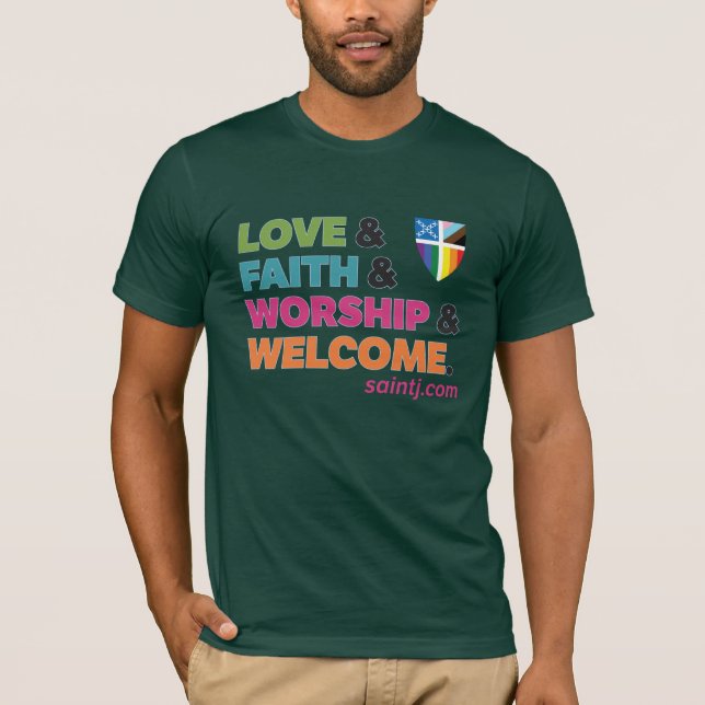 Camisa St. James' Love & Faith Pride (Frente)