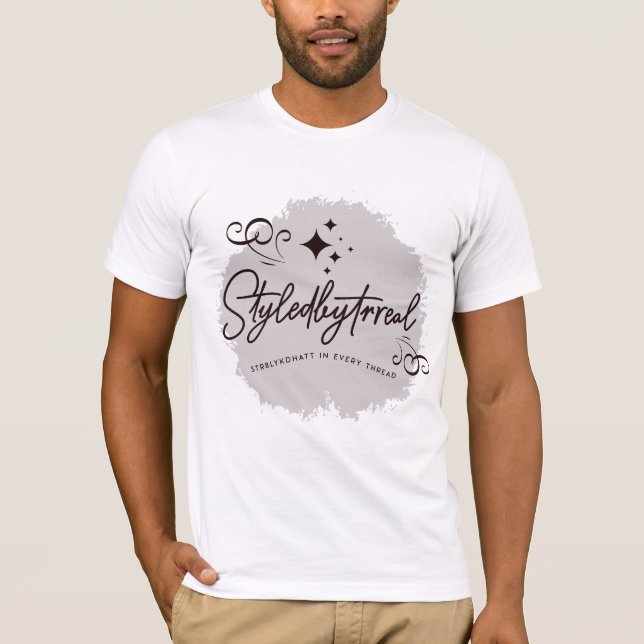 Camisa Str8lykdhatt, preta e Cinza (Frente)