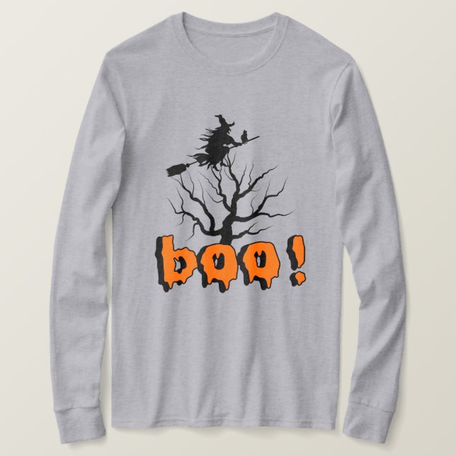 Camisa Suave do Halloween Boo (Frente do Design)