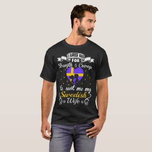 Camisa sueco enviada coragem pedida da esposa da