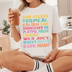 Camisa Summer Vibes, Camisa Beach Vibes para Mulhe