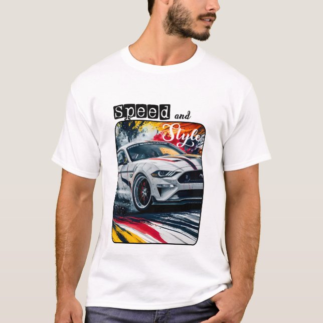 Camisa Super Carro De Velocidade E Estilo (Frente)