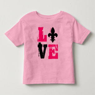 Camisa superior dos bebés do amor