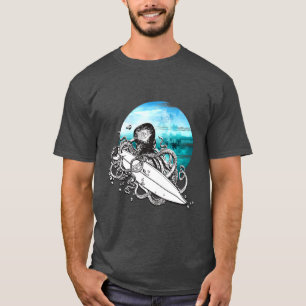 Camisa Surf Octopus Summer Ocean Island Masculina