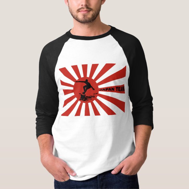 Camisa surfando de Japão (Frente)