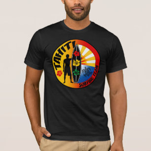 Camisa surfando de Tahiti