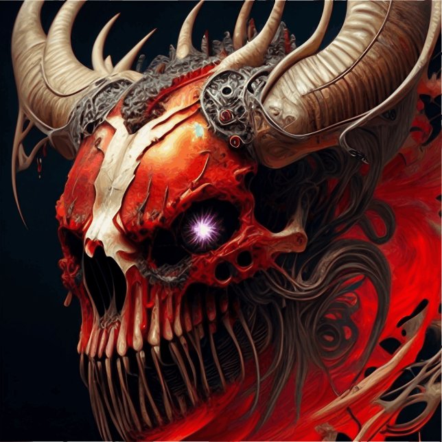 Camisa T (demon head)