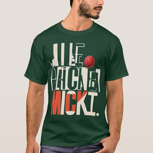 Camisa T20 Cricket Nunca Dorme (Frente)