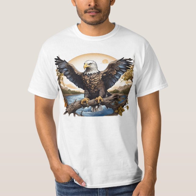 Camisa T - Águia Balda Americana (Frente)