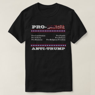 Camisa T ANTI-TRUMP PRO-AMÉRICA