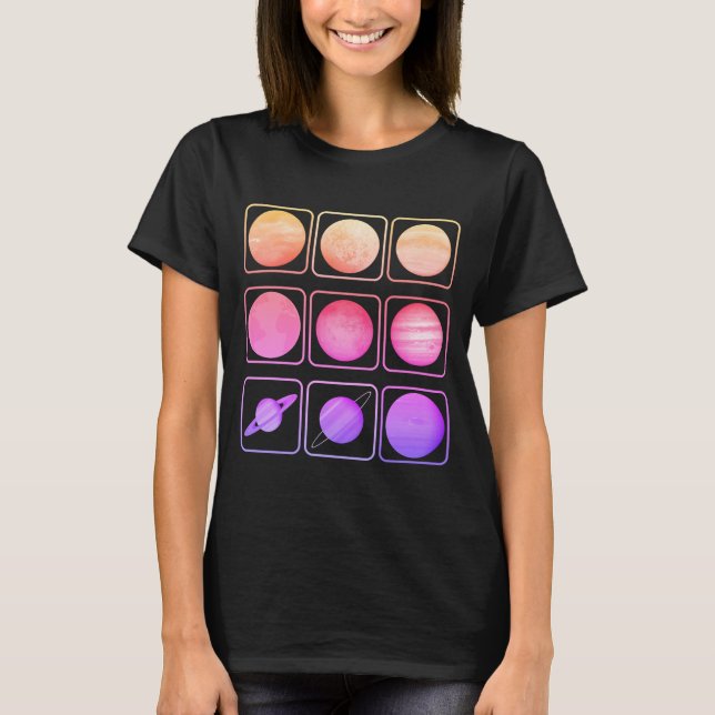 Camisa T - Astronomia do Sistema Solar (Frente)