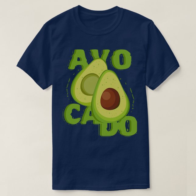 Camisa T Avocado Guacamole (Frente do Design)
