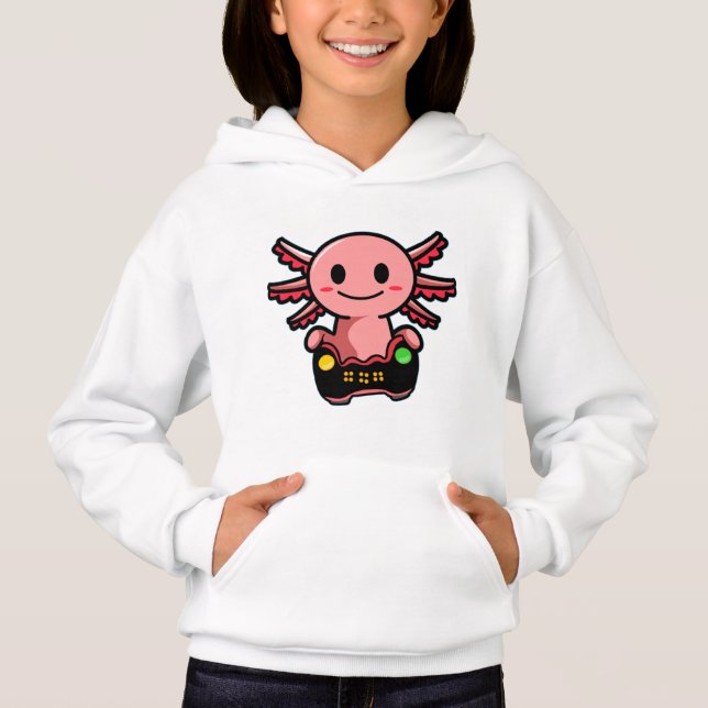 Camisa T Axolotl para jogos (Frente)