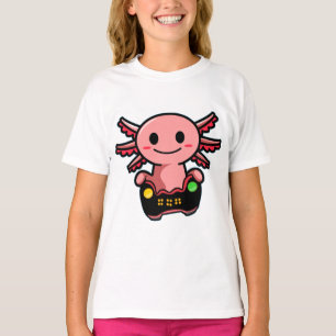 Camisa T Axolotl para jogos