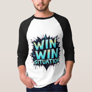 Camisa T básica de 3/4 Capa Raglan para homens com