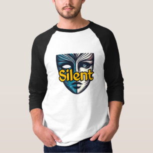 Camisa T básica de 3/4 Capas de Raglan masculina