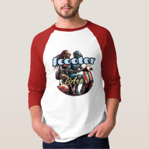 Camisa T básica de 3/4 Capas de Raglan masculina