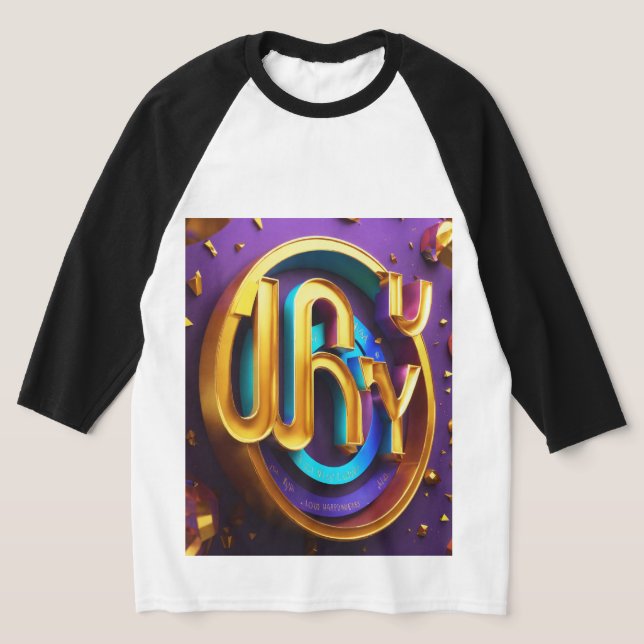 Camisa T básica de 3/4 Capas de Raglan masculina (Postura )