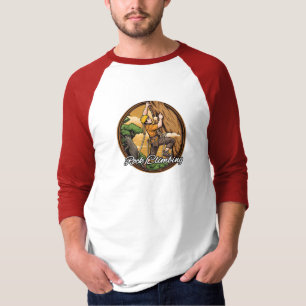 Camisa T básica de 3/4 Capas de Raglan masculina