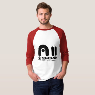 Camisa T básica de Raglan de Capa 3/4 masculino Ap