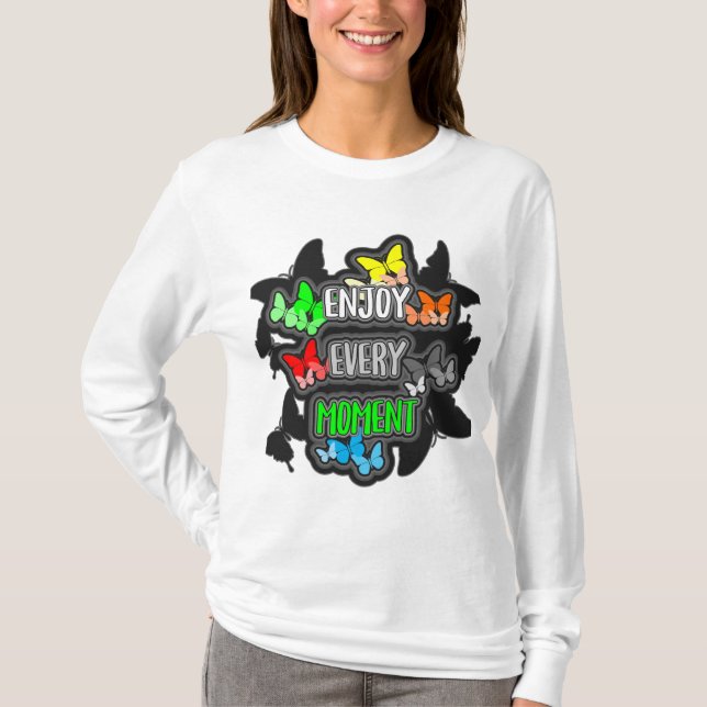 CAMISA T Básico De Folga Longa (Frente)