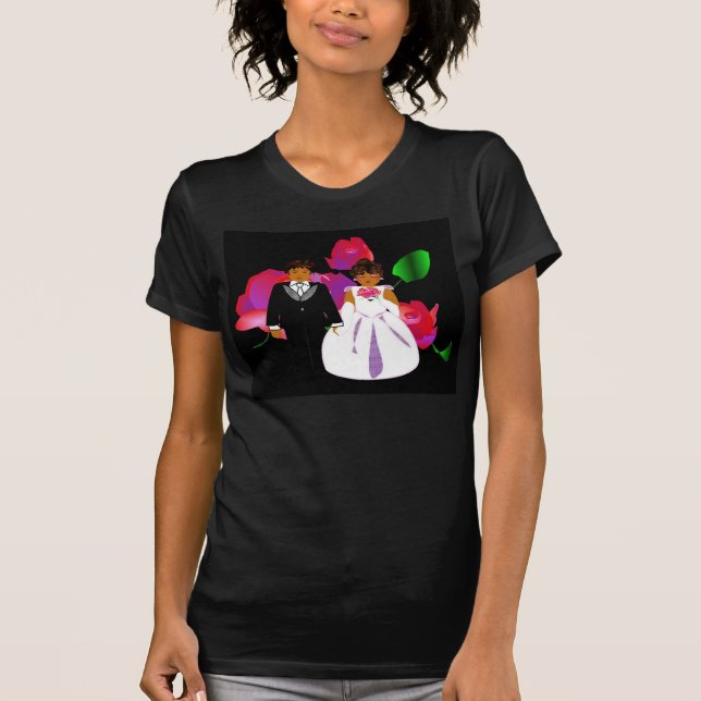 Camisa T "Bridesmaid" da festa de casamento - Pers (Frente)