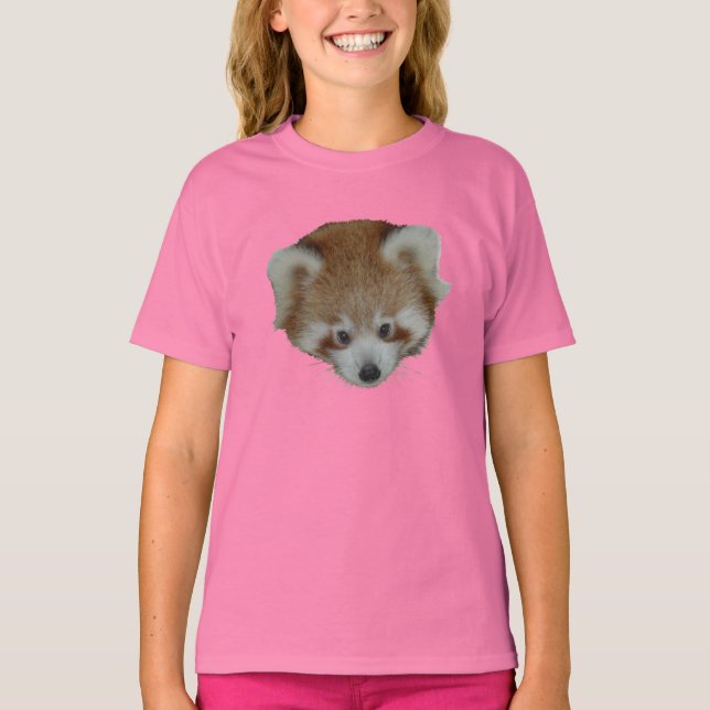 Camisa T - cabeça vermelha do panda (Frente)
