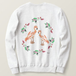 Camisa T / Camisa Sweatshirt : Flamingos com Vinha
