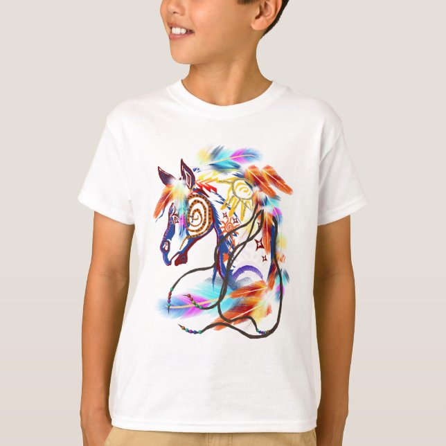 Camisa T Cavalo Brilhante (Frente)
