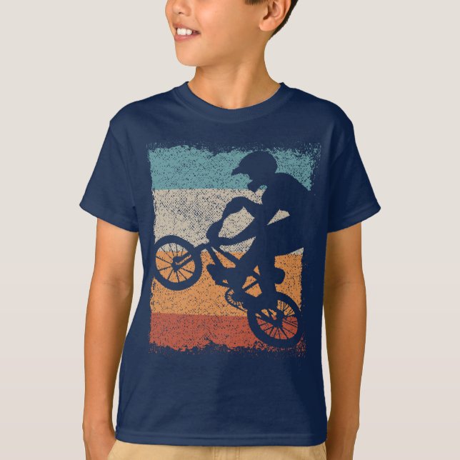 Camisa T Clássica Bmx - Bmx Bike - Camisa Bmx Retr (Frente)