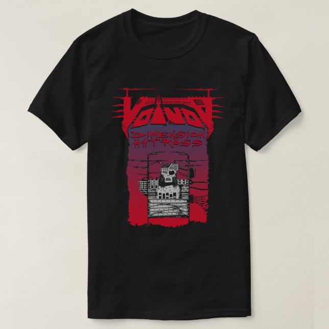 Camisa T Clássica de Voivod da Dimensão Hatross (Frente do Design)