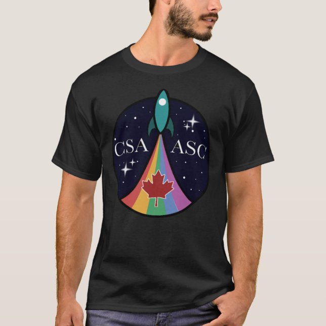 Camisa T Clássica do Logotipo da Agência Espacial  (Frente)