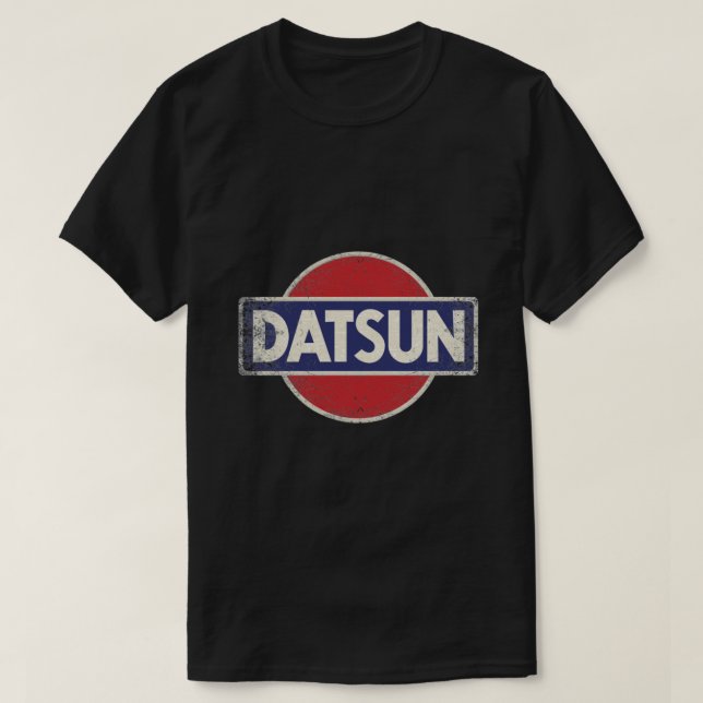 Camisa T Clássica do Logotipo Retro Datsun (Frente do Design)