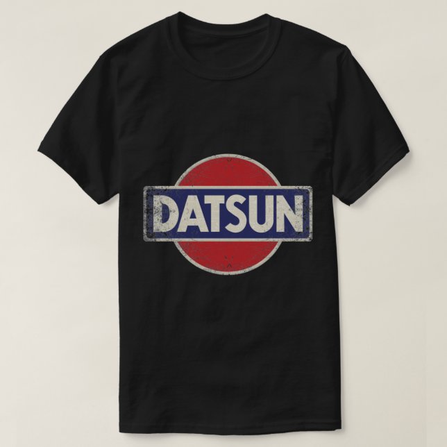 Camisa T Clássica do Logotipo Retro Datsun (Frente do Design)