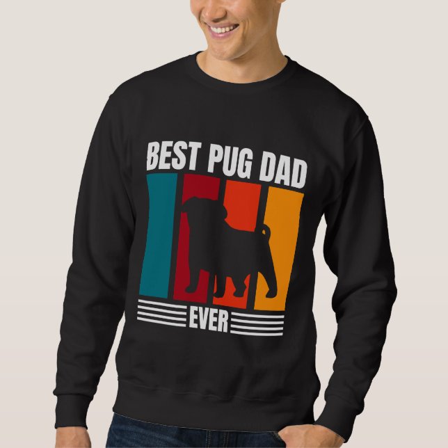 Camisa T Clássica Do Melhor Pai Pug 536 (Frente)