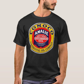 Camisa T Clássica Retroativa De Óleo De Conoco