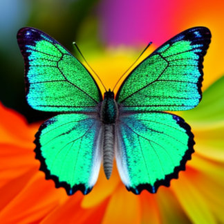 Camisa T Colorida Butterfly