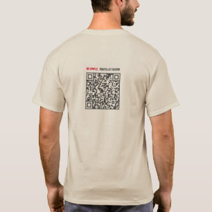 Camisa T com código QR