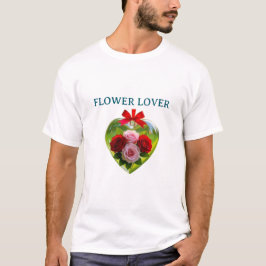 CAMISA T COM DESENHO DE FLORES